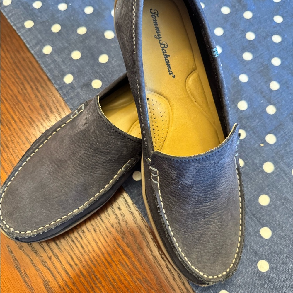 Tommy Bahama Navy Slip-On Loafers